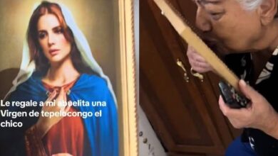 Abuela recibe imagen de la Virgen con el rostro de Lana Del Rey