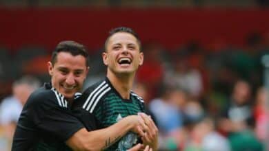 Chicharito y Andrés Guardado.