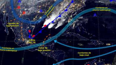 Frío y vientos fuertes al Noroeste del país; ambiente caluroso en el Sur