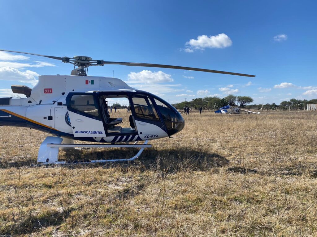 Avioneta de escuela de pilotos se desploma en Aguascalientes; hay 2 heridos