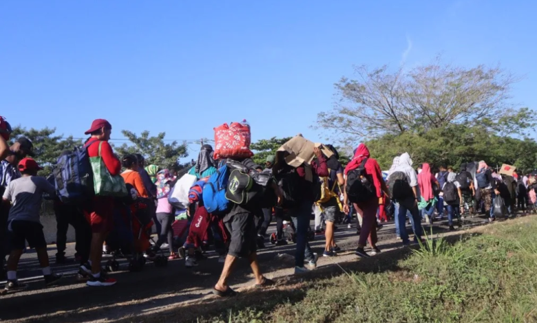 INM atiende y responde peticiones de caravana migrante