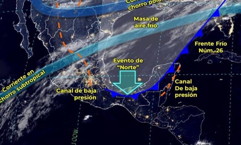 Se pronostica lluvias fuertes en estos estados de la república mexicana