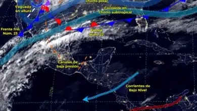 Estados afectados por canal de baja presión 