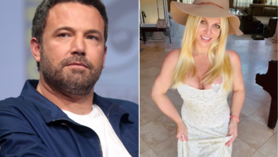 Ben Affleck reacciona a supuesto beso con Britney Spears