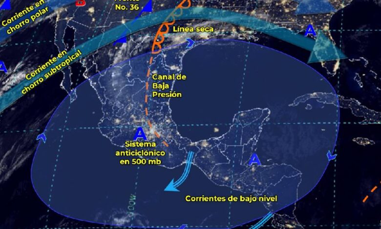 Se pronostican rachas fuertes de vientos en algunos estados el Norte