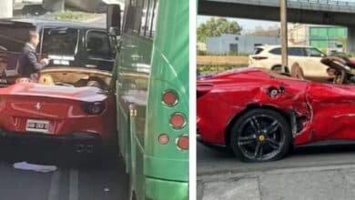 ¿Cuánto cuesta el Ferrari que chocó contra un camión de transporte?