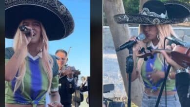 Así fue como Karol G cantó a todo pulmón "El Rey" con mariachi