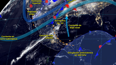 Se esperan lluvias fuertes al Norte y Sureste de México