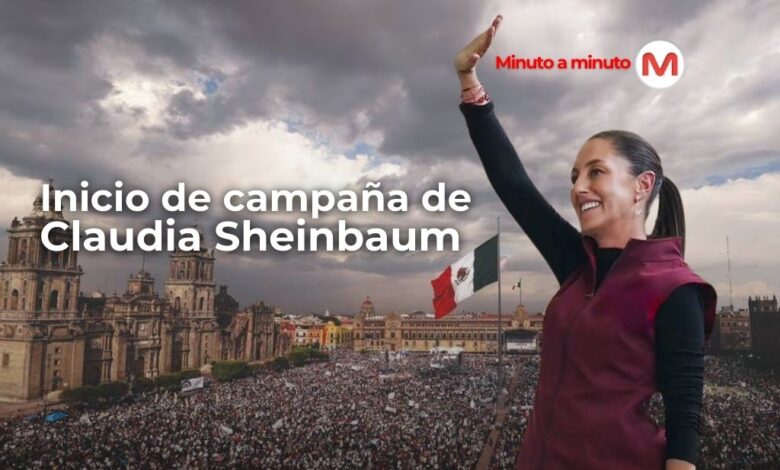 Arranca Claudia Sheinbaum su campaña electoral en el Zócalo de la CDMX ¡Minuto a minuto!