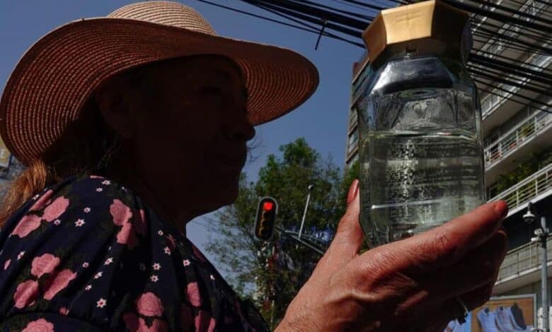 Agua contaminada.