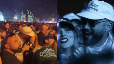 Captan a Taylor Swift y Travis Kelce en el festival Coachella