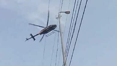 Así fue la caída del helicóptero en Coyoacán