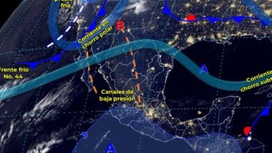 Frente frío No. 44 se desplazará sobre el noroeste del país