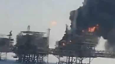 Controlan incendio en plataforma de Pemex en Campeche