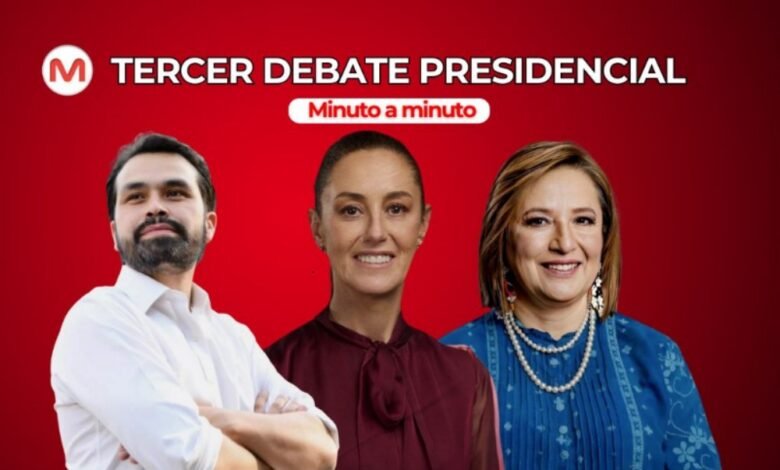 MINUTO A MINUTO. Sigue aquí la cobertura del tercer debate presidencial 2024