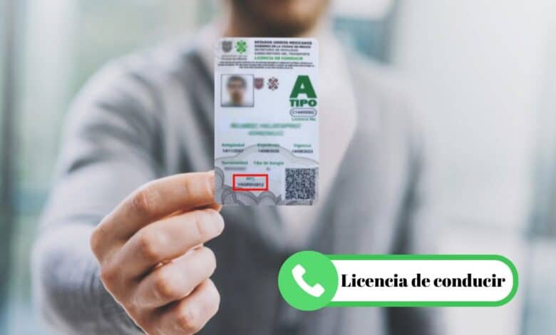 Licencia de conducir.