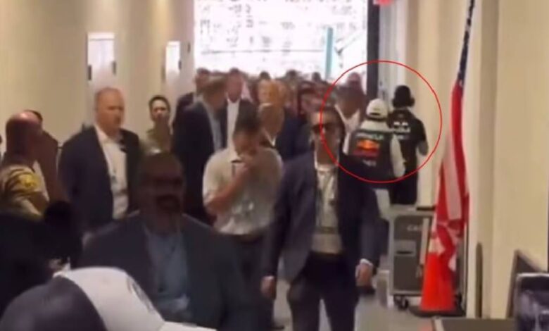 Así fue como "Checo" Pérez ignoró a Donald Trump