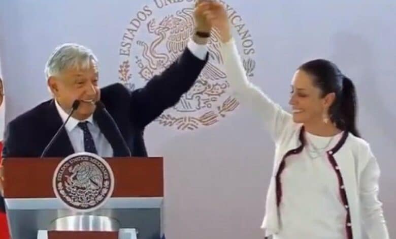 amlo y cheinbaum.