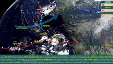 Clima de hoy 05 de junio, SE PRONOSTÍCAN LLUVIAS FUERTES ADEMÁS DE VIENTOS FUERTES Y POSIBLES