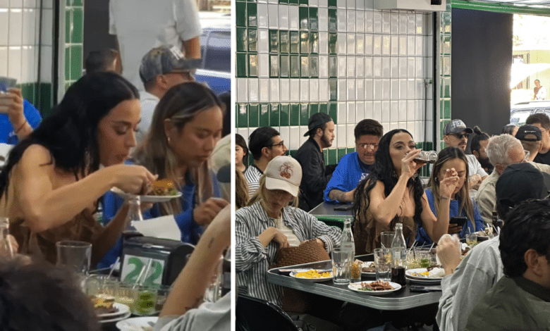 Captan a Katy Perry comiendo tacos en puesto de la CDMX