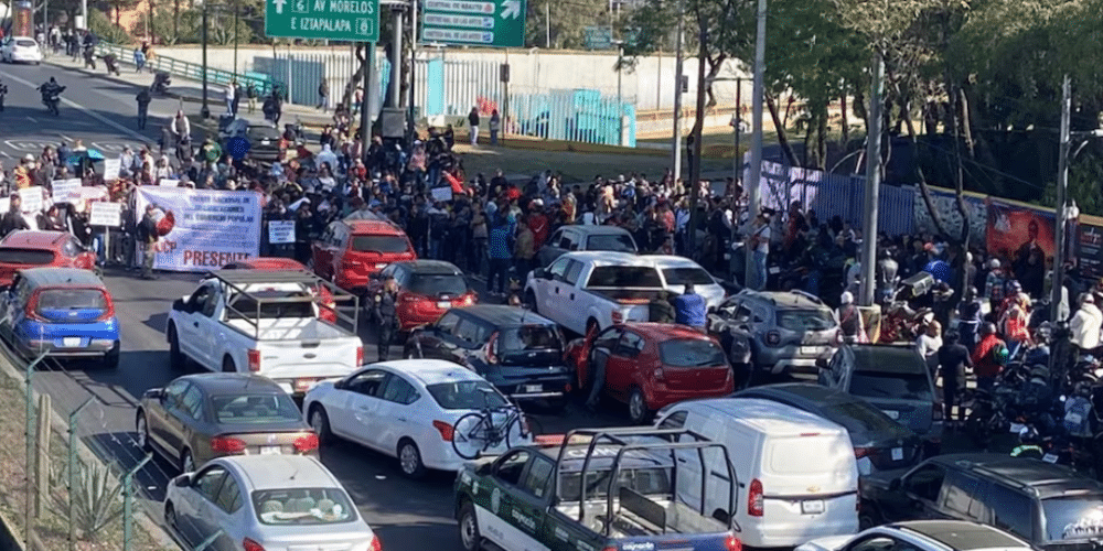 Bloqueo en Fiscalía de Justicia de CDMX causa caos vial