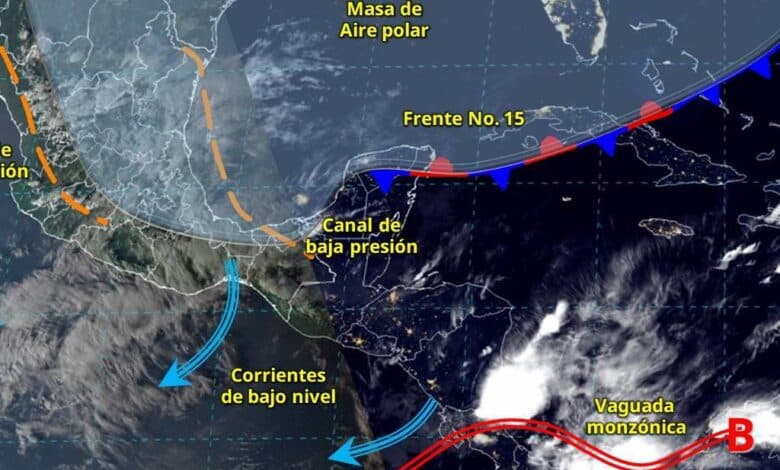 Pronostican lluvias fuertes en diversas regiones del país