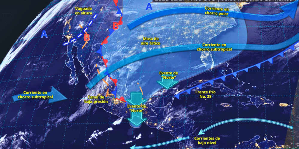 Alerta meteorológica lluvias intensas en el sureste del país