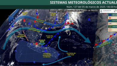 Vientos fuertes y temperaturas extremas el clima en México hoy