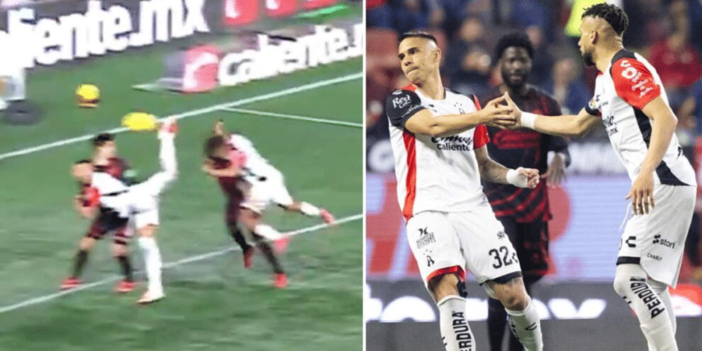 Matheus Doria marca golazo de escorpión en remontada del Atlas