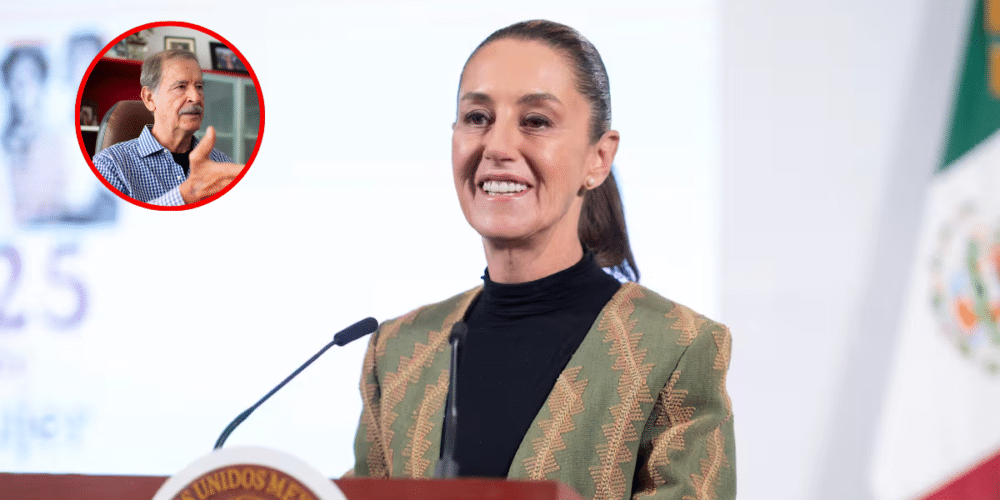 Presidenta Sheinbaum responde con fuerza a Vicente Fox “No cree que una mujer pueda pensar”