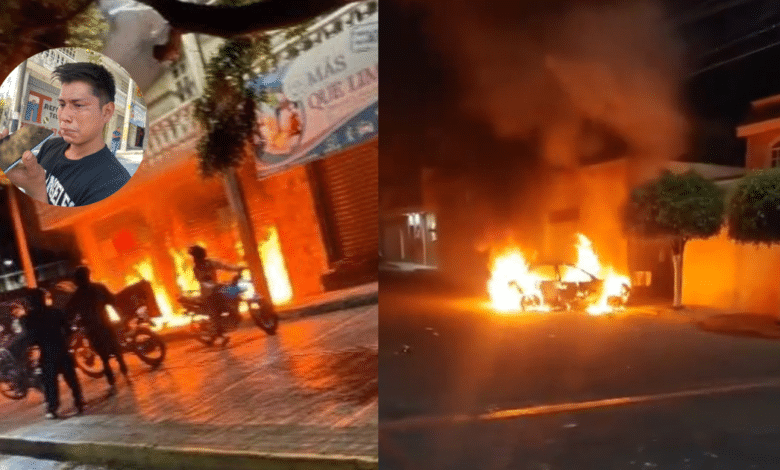 Tehuacán estalla incendian casa de agresores tras agresión a joven a vendedor de frutas
