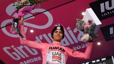 Isaac del Toro gana el segundo lugar en el Giro de Italia. (Foto de Reuters)
